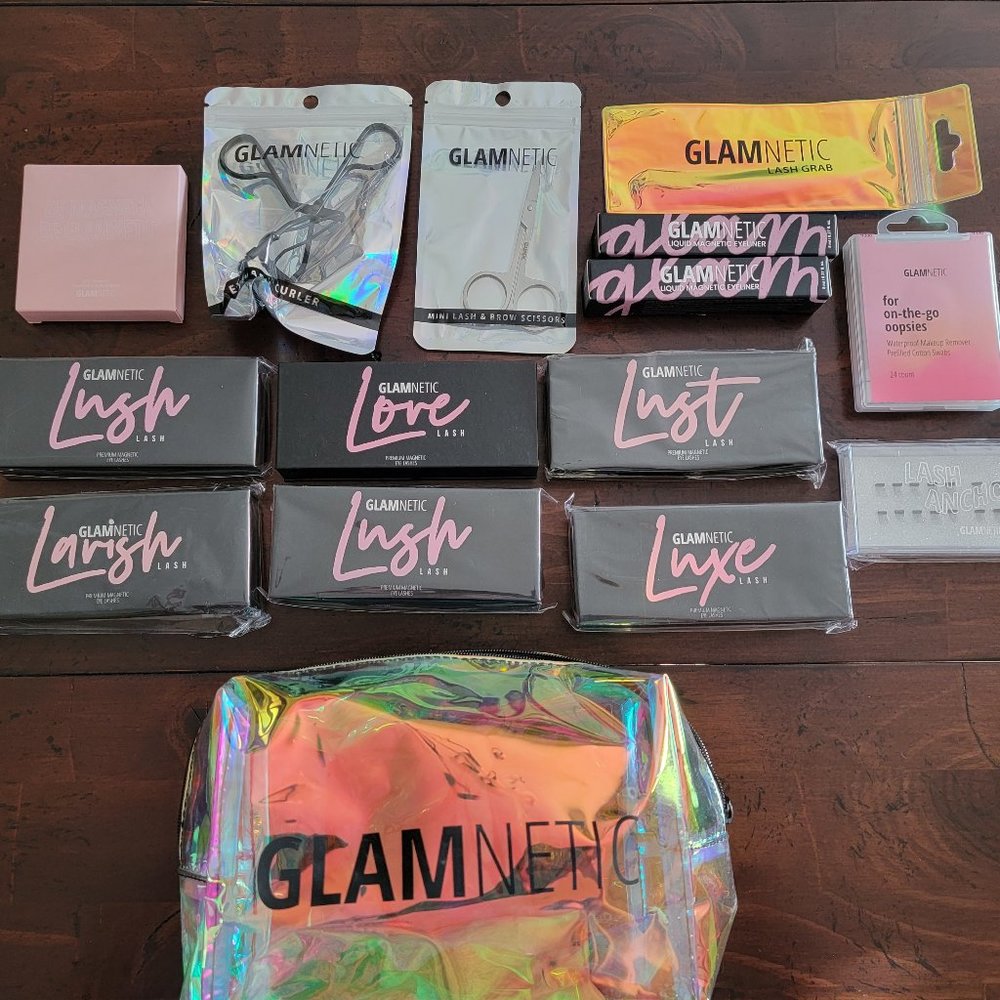 Glamnetic Magnetic MEGA Lash Kit TONS OF EXTRAS - NEW